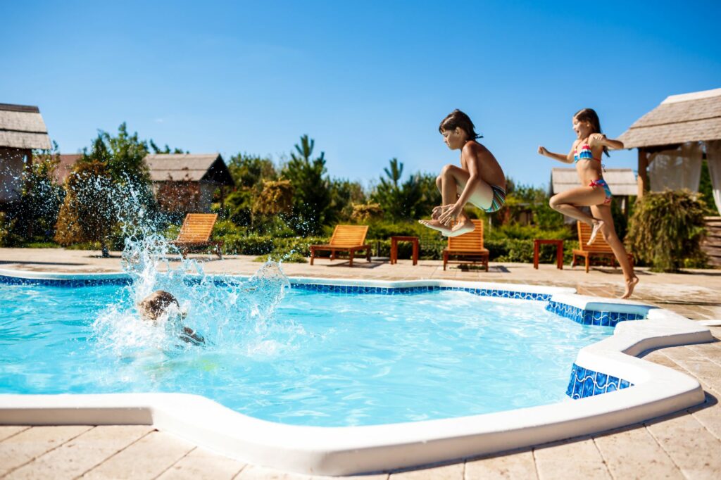 kids in pool